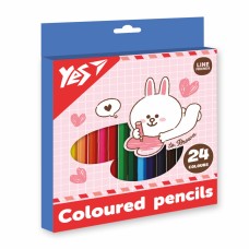 Олівці кольор. 24 кольор. "Yes" №290742 Line Friends. Cony(6)(120)