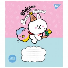 Зошит 12арк. кос.лін. YES Line Friends. Sweetieland №766935(25)(500)