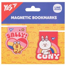 Закладка магніт. "Yes" №708108 Line Friends Sally and Cony 2шт(10)(50)