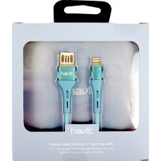 Кабель USB > lightning Havit HV-H669 2.1A 1,2м синій №699