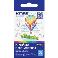 Крейда кольор. "Kite" №K-077 3кольор. Jumbo Classic(20)(120)