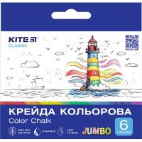 Крейда кольор. "Kite" №K-073 6кольор. Jumbo Classic(20)(60)