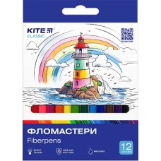 Фломастери "Kite" 12кольор. Classic №K-447(24)(192)