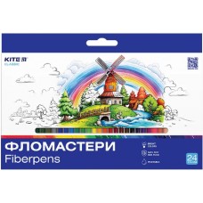 Фломастери "Kite" 24кольор. Classic №K-456(12)(96)(192)