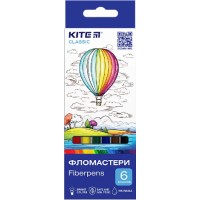 Фломастери "Kite" 6кольор. Classic №K-446(24)(192)