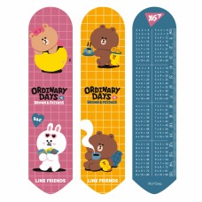 Закладка "Yes" №708137 Line Friends brown 2D(10)(100)