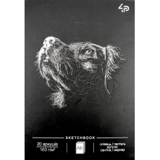 Скетчбук A6 20арк. б/лін. "Animals sketchbook" two,пес №87034/Profiplan/(20)