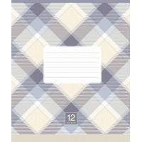 Зошит 12арк. лін. Школярик "Plaid pattern" ВД-лак №012-3345LL(30)(300)