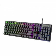 Клавіатура ігрова мембранна Havit HV-KB101L RGB black