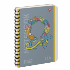 Зошит пруж. A4 144арк. пласт. обкл. "Notebook UA" №681943/Yes/(3)(33)