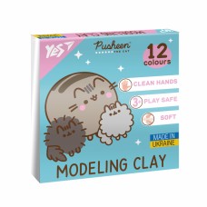 Пластилін "Yes" Pusheen 12 кольор. 240гр №540669(20)