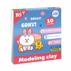 Пластилін "Yes" Line Friends 10 кольор. 200гр №540664(14)