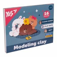 Пластилін "Yes" Line Friends 16 кольор. 320гр №540675(14)