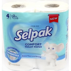 Туалетний папір "Selpak" Comfort 2шар. (4шт) біл. №2117(12)