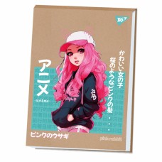 Альбом для малюв. склейка 20/100 A4 "Anime" крафт білила №130579/Yes/(6)(96)