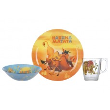 Сервіз дитячий 3предм. "Luminarc Disney Lion King" №P9345(6)