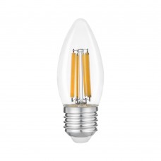 Лампа "Etron Filament Power" прозоре скло LED 1-EFP-1121  C37 12Вт 3000K Е27(10)