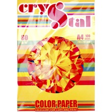 Папір кольор. А4 80г/м неон Crystal Color Paper Orange 371 (помаранчевий)(100)