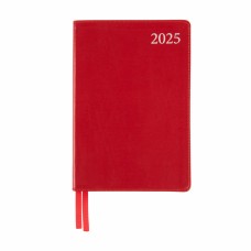 Щоден. A5 "Leo Planner" дат2025 184арк. Aldento інтегр. обкл., червоний №252537(10)