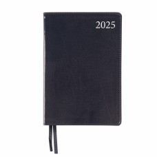 Щоден. A5 "Leo Planner" дат2025 184арк. Aldento інтегр. обкл., чорно-синій №252536(10)