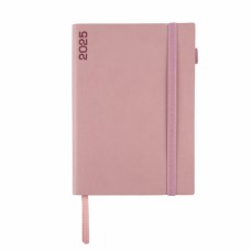 Щоден. A5 "Leo Planner" дат2025 184арк. Bianco м'яка обкл.,запорошена троянда №252541(10)