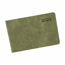 Щотижн. 10х15см "Leo Planner" дат2025 128арк. Monte м'яка обкл.,зелений №252560