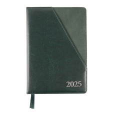 Щоден. A5 "Leo Planner" дат2025 184арк. Whisky тв. обкл.,темно-зелений №252547(10)(20)