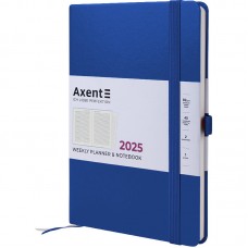 Щотижн. A5 "Axent" дат2025 Prime Strong класичний синій №8507-25-38-A(12)