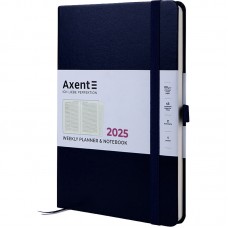 Щотижн. A5 "Axent" дат2025 Prime Strong синій №8507-25-02-A(12)