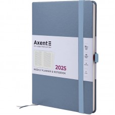 Щотижн. A5 "Axent" дат2025 Prime Strong сірий №8507-25-62-A(12)