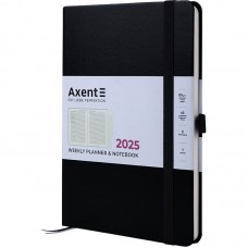 Щотижн. A5 "Axent" дат2025 Prime Strong чорний №8507-25-01-A(12)