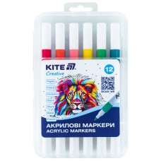 Набір маркерів акрил. "Kite" Creative №K-1156 12шт(100)