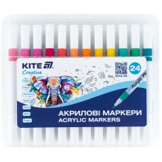 Набір маркерів акрил. "Kite" Creative №K-1157 24шт(25)(50)