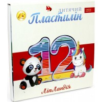 Пластилін 12 кольорів 240 гр Ліпландія/Пластіленд Тетрада (20)