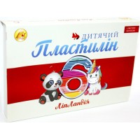 Пластилін 6 кольорів 110 гр Ліпландія/Пластіленд Тетрада (21) 461374/461341