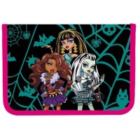 Пенал "Monster girls" б/н,1від.,з 2 відворотами+розклад 13,5х19,5х3,5см №JO-15053(12)(72)